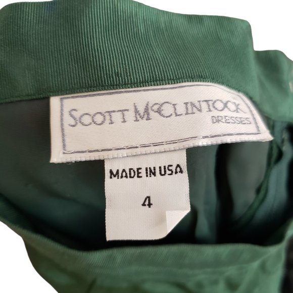 Vtg Scott McClintock Green Shimmer Moire Taffeta Maxi Skirt  Mermaidcore 2/4 - Picture 6 of 6